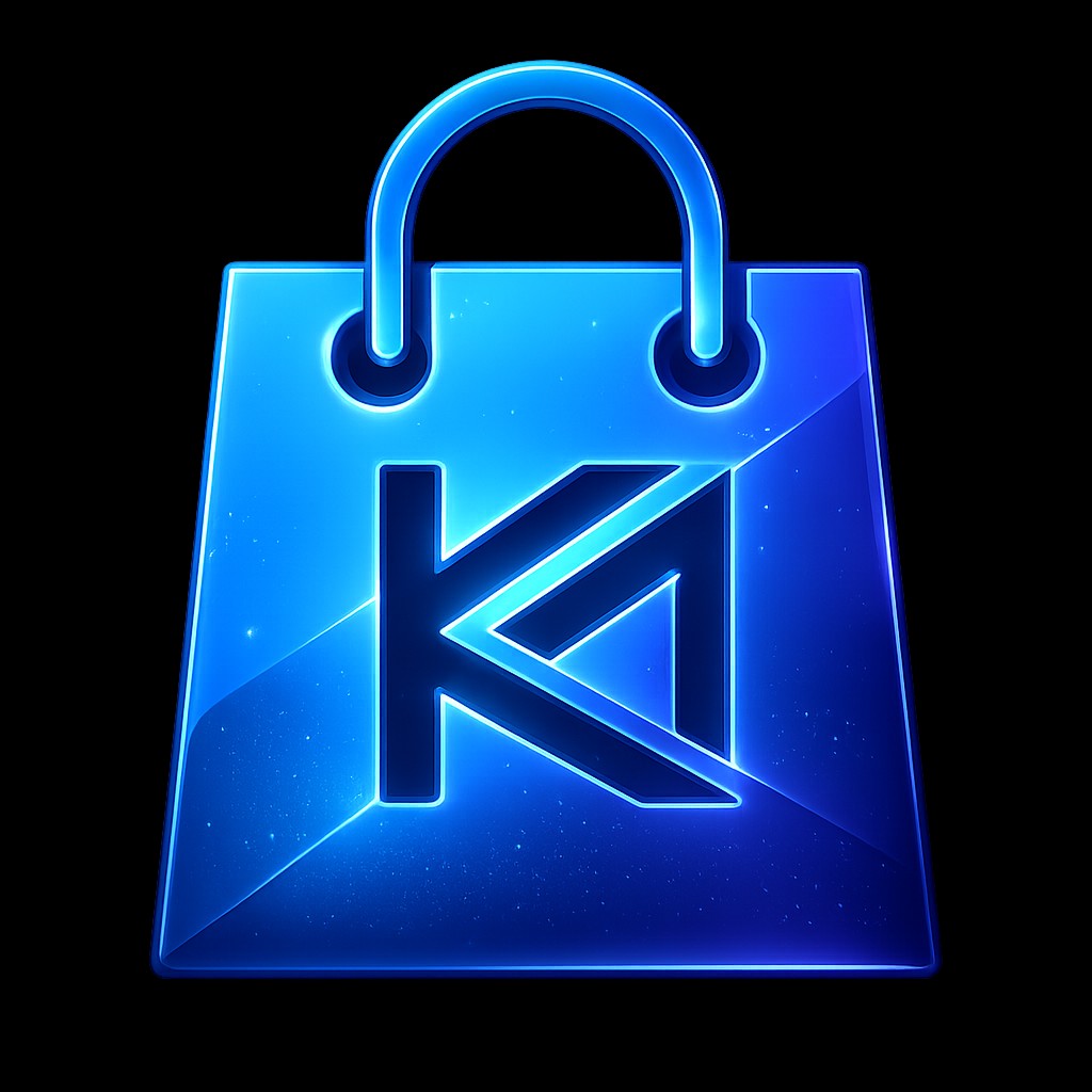 Logo Kantong Aplikasi — marketplace digital, Download Center, dan jasa website